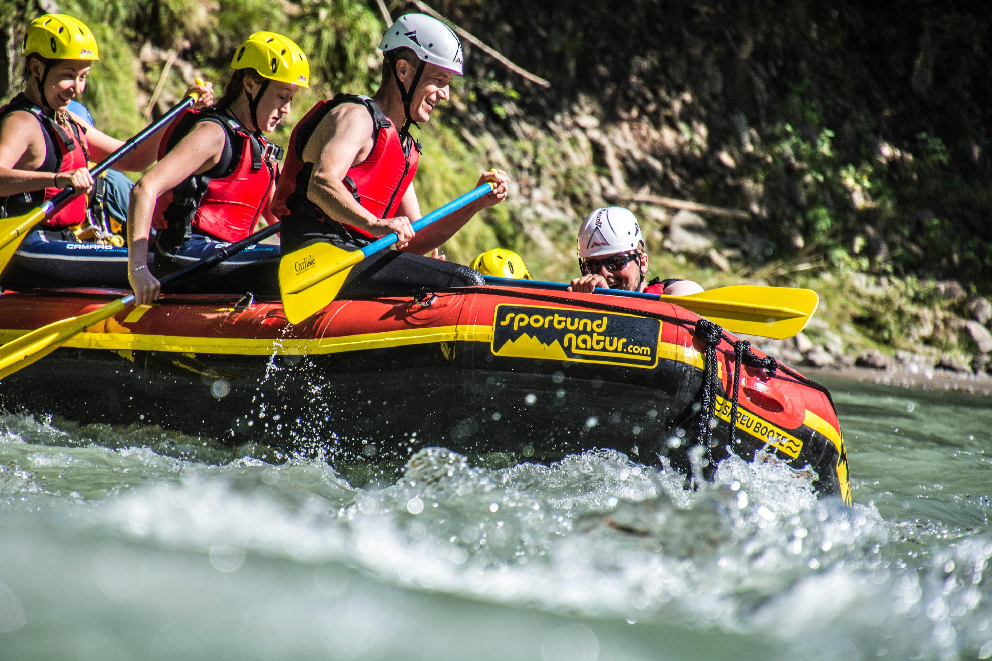 Rafting auf der Tiroler Ache in Kössen