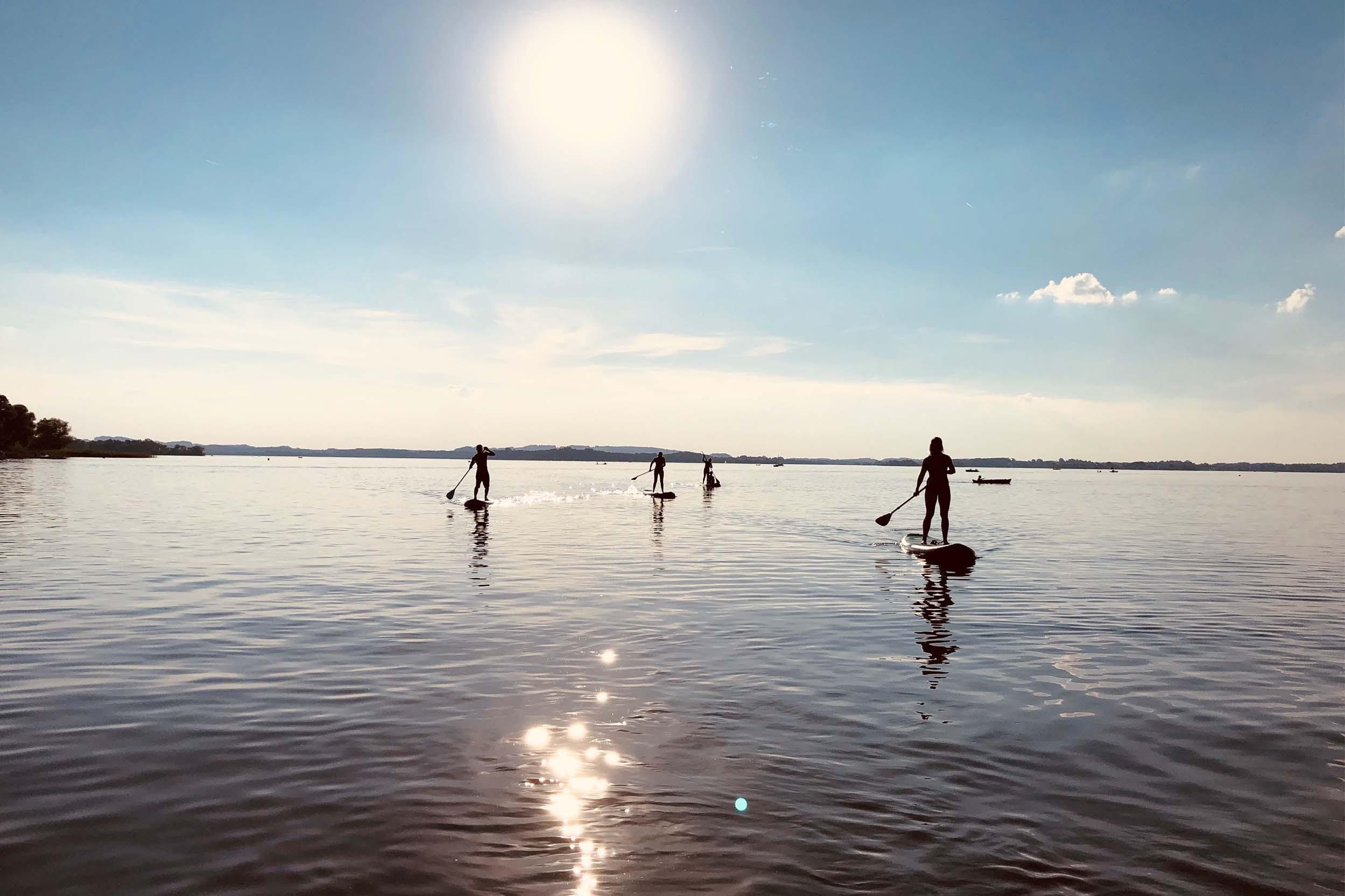 Stand-Up-Paddling Verleih am Chiemsee (4 Stunden)
