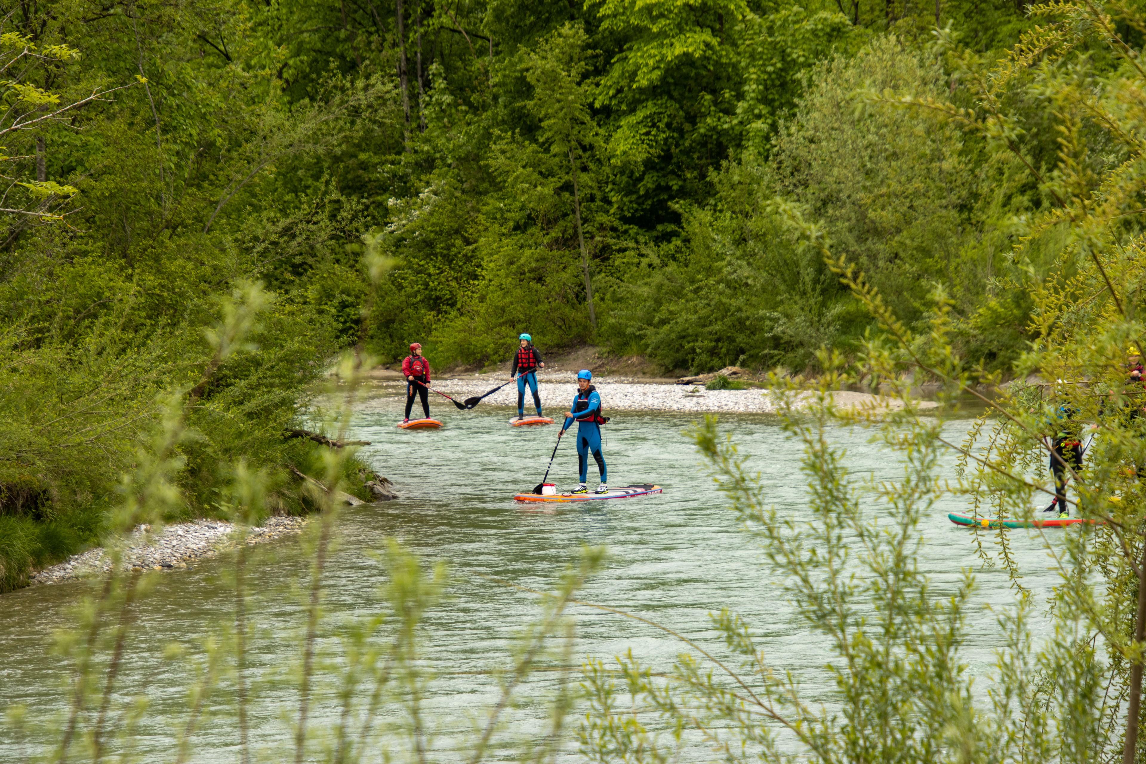 Stand-Up-Paddle-Tour auf der Isar