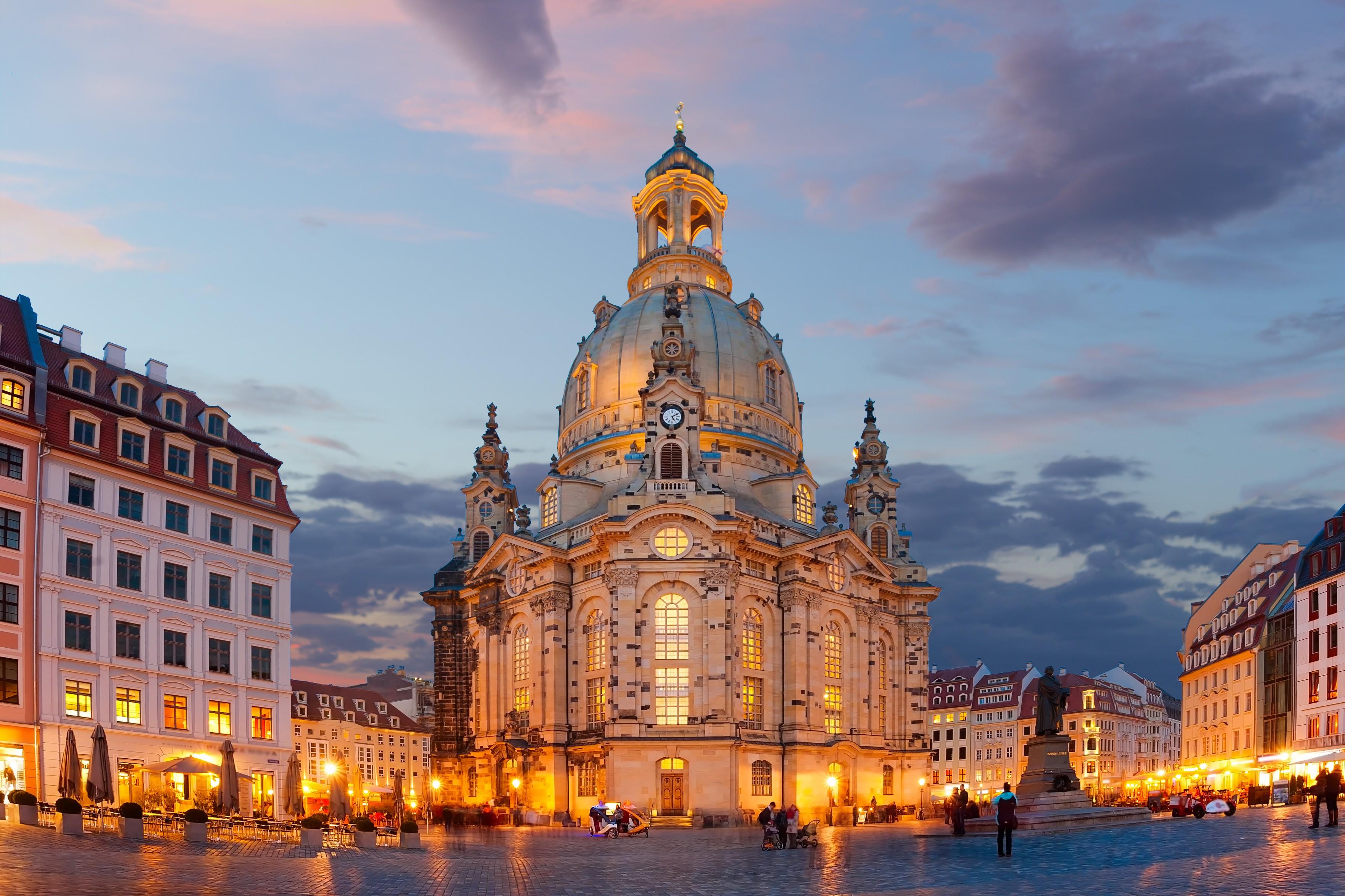 Dresden schön erleuchtet